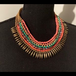 Statement necklace.